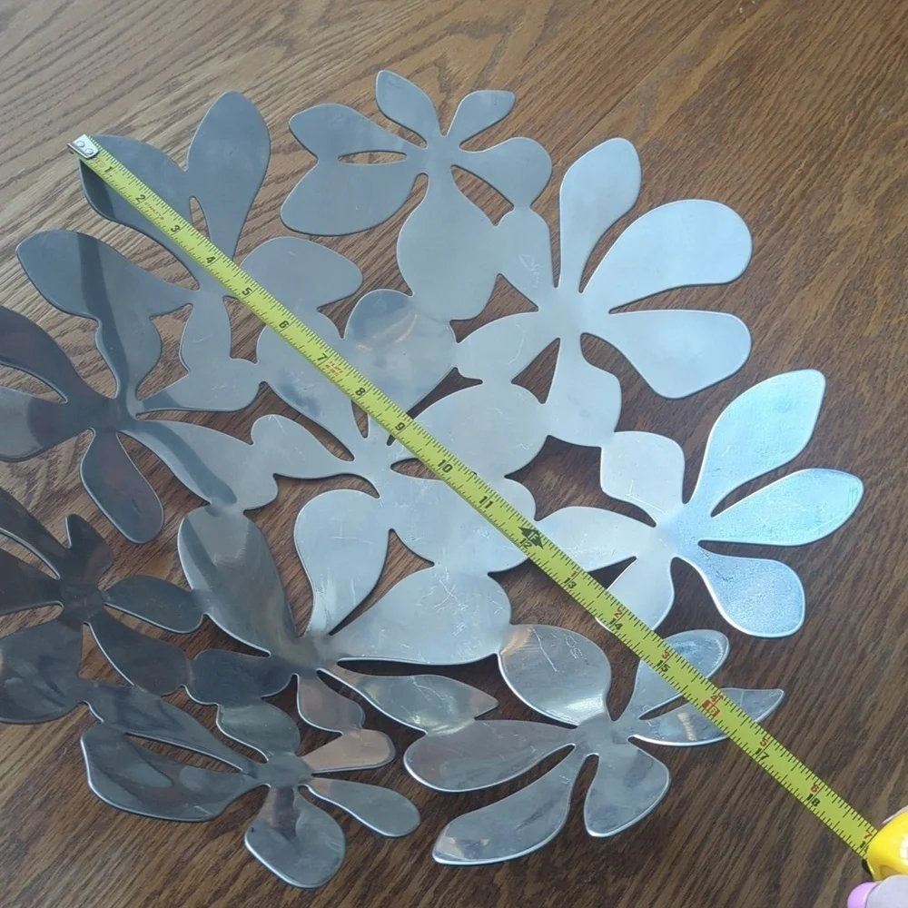 Vintage IKEA Stockholm Floral Metal Daisy Monika Mulder Design Fruit Basket
